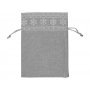 Мешочек подарочный новогодний, средний, серый, пустой