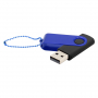 Флешка Designer To Go 2.0 USB, 16Gb, черная с синим