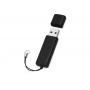 USB-флешка на 16 Гб Borgir с колпачком, черная, открытая