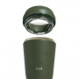 Термостакан Topl из переработанной стали с крышкой 360°, зеленый