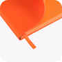 Блокнот NIKA soft touch, оранжевый