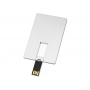 USB-флешка Card Metal в виде металлической карты, серебристая