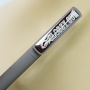 Ручка шариковая GLOSSY GUN с покрытием soft touch, серая