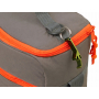 Изотермическая сумка-холодильник Neo Classic c контрастной молнией, оранжевая