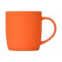 Кружка с покрытием soft-touch Dalgona, оранжевая