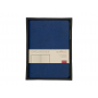 Ежедневник недатированный Boston с серым обрезом, синий