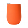 Термокружка Vacuum mug C1, soft touch, оранжевая