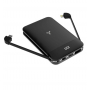 Внешний аккумулятор Accesstyle Flax 8MP со встроенными проводами Type-C и Lightning, 8000 mAh