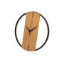 Деревянные часы с металлическим ободом Time Wheel