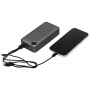 Внешний аккумулятор Mild Pro c быстрой зарядкой QC/PD, металлик soft-touch, 20 000 mAh, серый