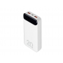 Внешний аккумулятор с дисплеем, 20000 mAh, белый