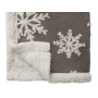 Плед Snowflake новогодний с капюшоном