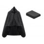 Плед-пончо 2-в-1 Cappy с капюшоном и мешком, черный