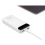 Внешний аккумулятор с дисплеем, 20000 mAh, белый