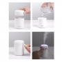 Увлажнитель-ароматизатор с подсветкой Aroma, белый