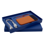 Коробка для набора Bplanner power с цветным ложементом, синяя, пример наполнения