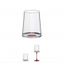 Хрустальный бокал для белого вина на магните Trebonn SplitGlass, красный