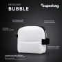 Несессер Superbag Bubble, стёганый, на молнии, с креплением на кольцо-карабин