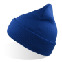 Шапка вязаная двойная Wind-S, синяя