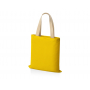 Сумка для шопинга Steady хлопковая с парусиновыми ручками, 260 г/м2, желтая