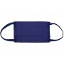 Маска для лица многоразовая из хлопка, синяя, внутренняя сторона