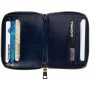 Картхолдер на молнии для 8 карт с RFID-защитой Fabrizio, синий
