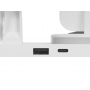 Складная зарядная станция с беспроводной зарядкой Flashport, 15 Вт, белая