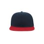 Бейсболка Snap Back, синяя с красным, вид спереди