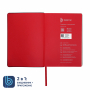 Ежедневник Bplanner 01, экокожа, красный