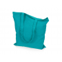 Сумка из хлопка Carryme 140, 140 г/м2, бирюзовая