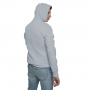 Толстовка с капюшоном без молнии, унисекс, серебристая