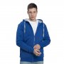 Толстовка-кенгуру с капюшоном на молнии New Gen 320, унисекс, ярко-синяя
