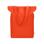 Сумка Fixy из переработанного хлопка 220 г/м2 с фиксирующей лентой, оранжевая