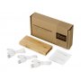 Внешний аккумулятор из бамбука Bamboo, 5000 mAh, комплектация