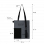 Шоппер Superbag Color, темно-серый с чёрным