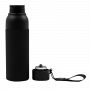 Термобутылка Button Black, черная