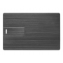 USB-флешка Card Metal в виде металлической карты, темно-серая