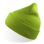 Шапка вязаная двойная Wind-S, зеленое яблоко