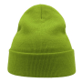 Шапка вязаная двойная Wind-S, зеленое яблоко