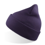 Шапка вязаная двойная Wind-S, пурпурная