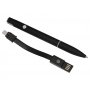 Ручка металлическая шариковая Connect с кабелем USB 2 в 1