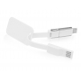 Зарядный кабель Charge-it 3 в 1, белый, вид сбоку
