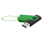 Флешка Designer To Go 2.0 USB, 16Gb, черная с зеленым