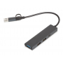 USB-хаб Command с коннектором 2-в-1 USB-C и USB-A, 2.0/3.0