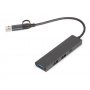 USB-хаб Command с коннектором 2-в-1 USB-C и USB-A, 2.0/3.0