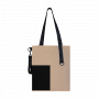 Шоппер Superbag Color, бежевый с чёрным