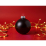 Стеклянный елочный шар Frozi, черный