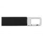 USB-флешка на 16 Гб Hook с карабином, черная, вид сверху