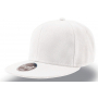 Бейсболка Snap Back, белая однотонная
