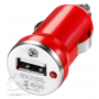 Адаптер автомобильный Casco, красный